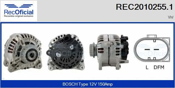 Alternator (REC2010255.1)