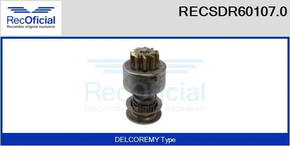 Pinion, starter (RECSDR60107.0)