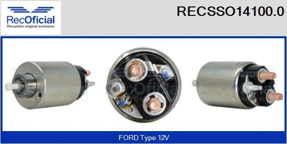 Solenoid Switch, starter (RECSSO14100.0)
