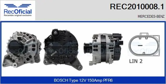 Alternator (REC2010008.1)