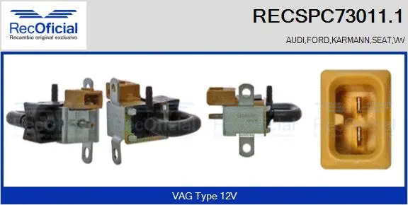 Pressure Converter, exhaust control (RECSPC73011.1)