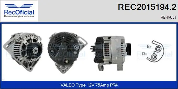 Alternator (REC2015194.2)