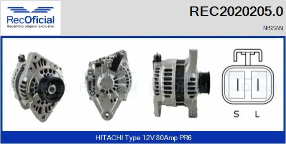 Alternator (REC2020205.0)