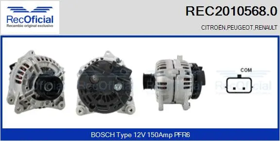 Alternator (REC2010568.0)