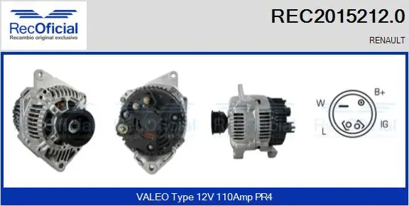 Alternator (REC2015212.0)