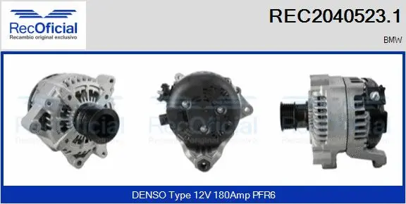 Alternator (REC2040523.1)
