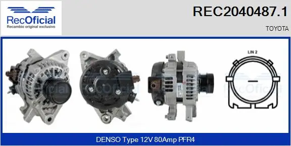 Alternator (REC2040487.1)