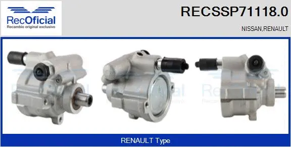Hydraulic Pump, steering (RECSSP71118.0)