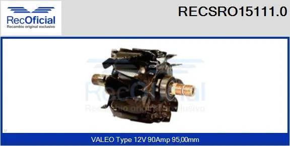 Rotor, alternator (RECSRO15111.0)
