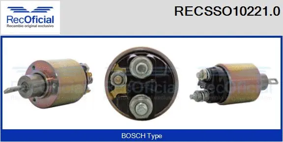 Solenoid Switch, starter (RECSSO10221.0)