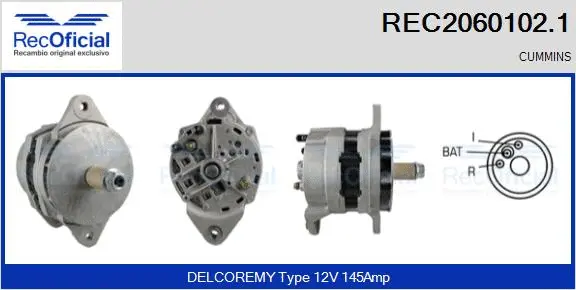 Alternator (REC2060102.1)