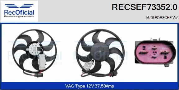 Fan, engine cooling (RECSEF73352.0)