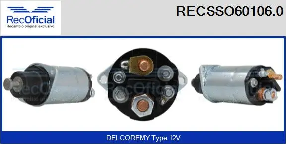 Solenoid Switch, starter (RECSSO60106.0)