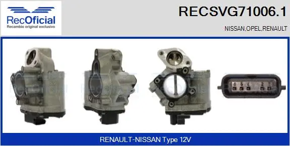 EGR Valve (RECSVG71006.1)