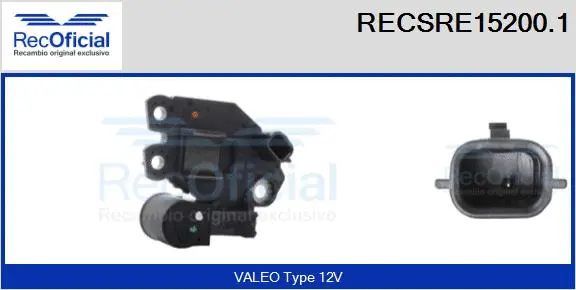 Alternator Regulator (RECSRE15200.1)