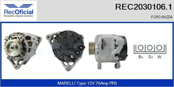 Alternator (REC2030106.1)