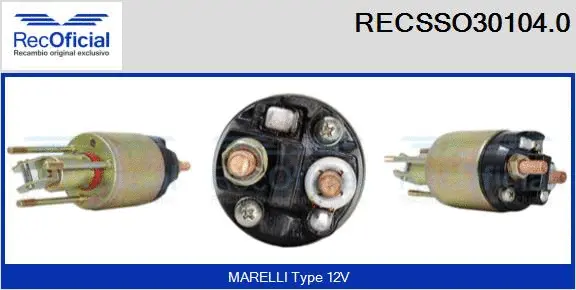 Solenoid Switch, starter (RECSSO30104.0)