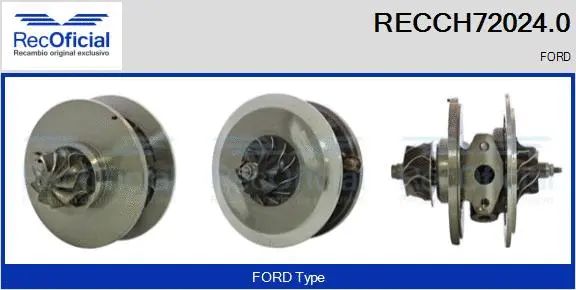 Core assembly, turbocharger (RECCH72024.0)