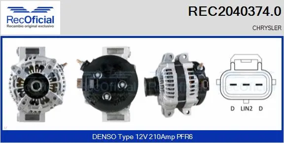 Alternator (REC2040374.0)