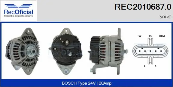 Alternator (REC2010687.0)