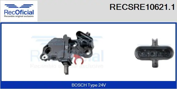 Alternator Regulator (RECSRE10621.1)