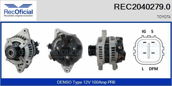 Alternator (REC2040279.0)