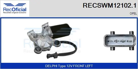 Wiper Motor (RECSWM12102.1)