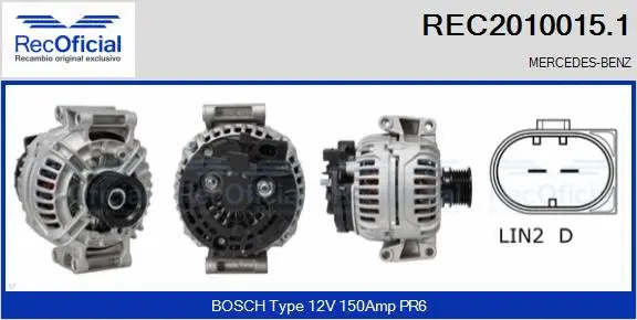Alternator (REC2010015.1)