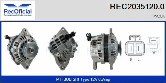 Alternator (REC2035120.0)