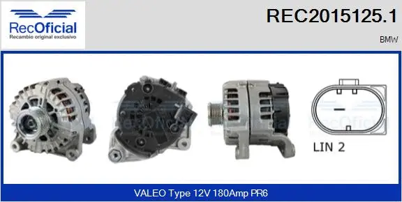 Alternator (REC2015125.1)