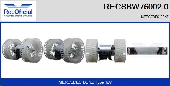 Interior Blower (RECSBW76002.0)