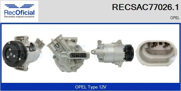 Compressor, air conditioning (RECSAC77026.1)