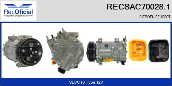 Compressor, air conditioning (RECSAC70028.1)