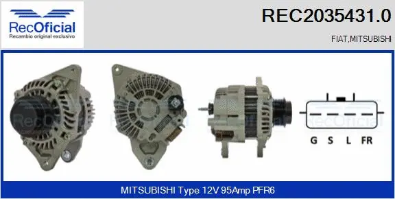 Alternator (REC2035431.0)