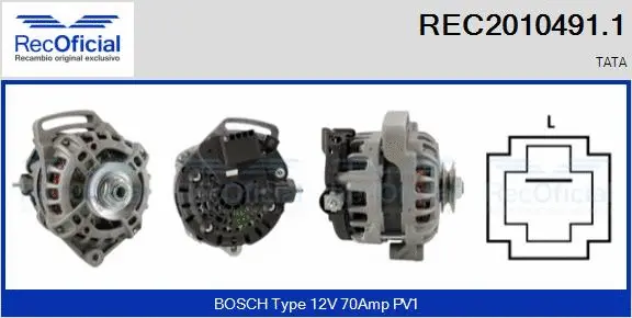 Alternator (REC2010491.1)