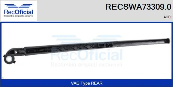 Wiper Arm, window cleaning (RECSWA73309.0)
