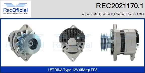 Alternator (REC2021170.1)