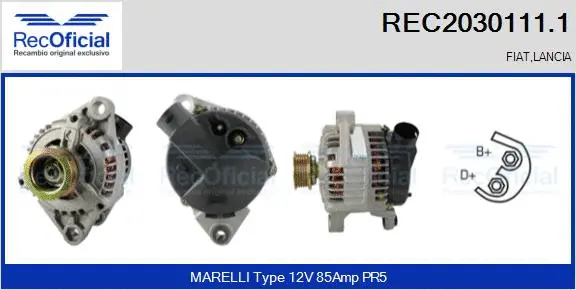 Alternator (REC2030111.1)