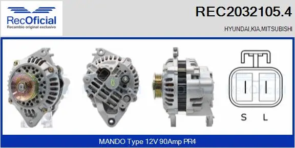 Alternator (REC2032105.4)