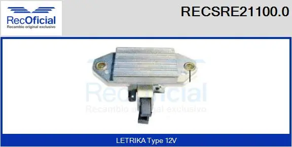 Alternator Regulator (RECSRE21100.0)