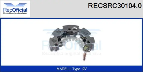 Rectifier, alternator (RECSRC30104.0)