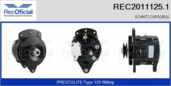 Alternator (REC2011125.1)