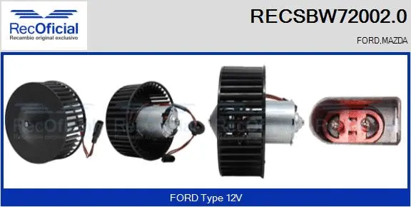 Interior Blower (RECSBW72002.0)