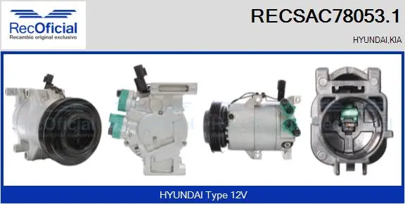 Compressor, air conditioning (RECSAC78053.1)