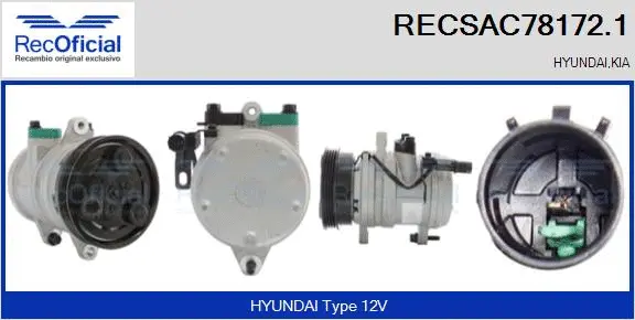 Compressor, air conditioning (RECSAC78172.1)