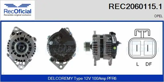 Alternator (REC2060115.1)