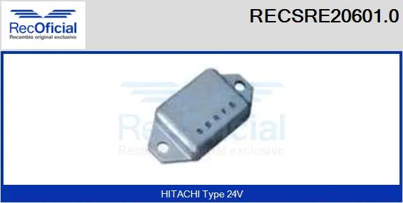 Alternator Regulator (RECSRE20601.0)