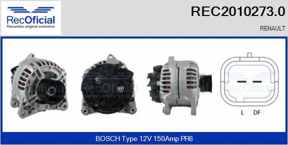 Alternator (REC2010273.0)