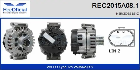 Alternator (REC2015A08.1)
