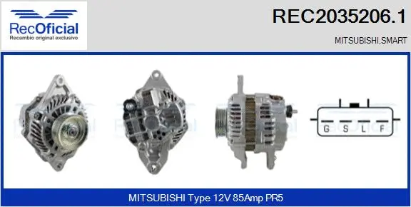 Alternator (REC2035206.1)